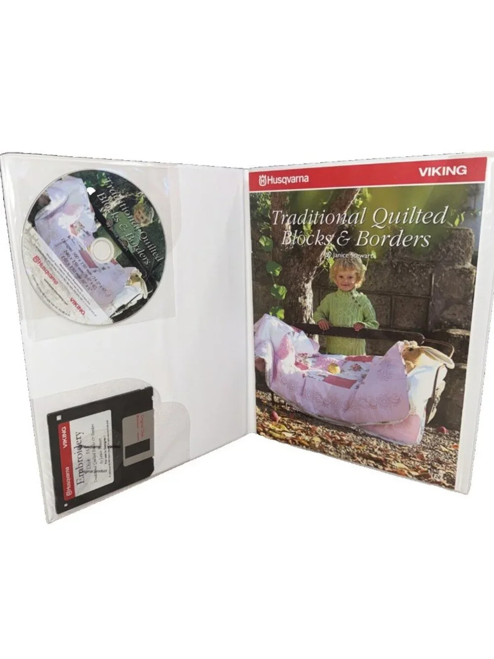 3 Hasqvarna Viking Disk  & CD Quilting Pattern Book Set # 167, 170, 175 Sweden
